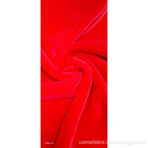 100%Polyester Rabbit-Like Mink Hair Knitted Fabric